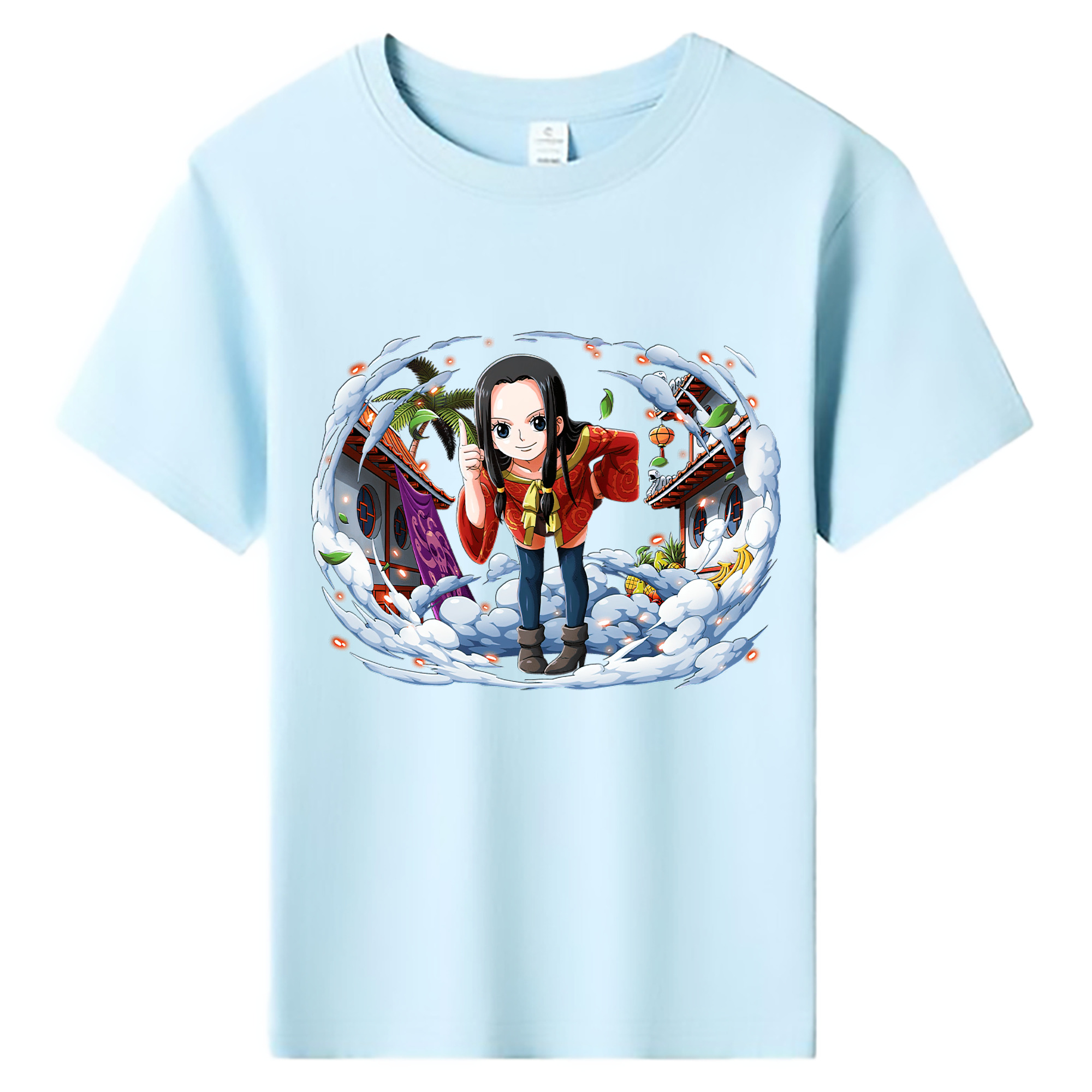 ワンピース ボア・ハンコック ONE PIECE Boa·Hancock 綿100％キッズTシャツ（フロントプリント）